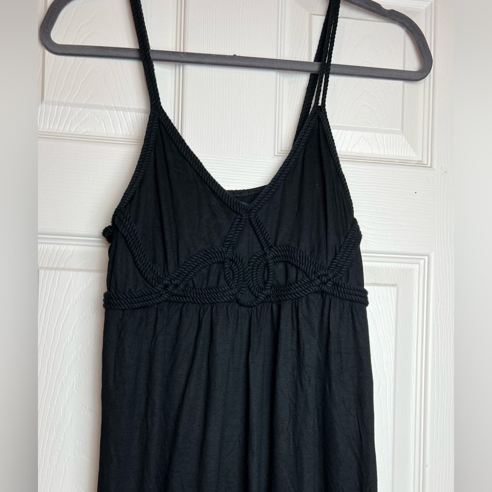 BANANA REPUBLIC black maxi dress size S - Picture 7 of 10
